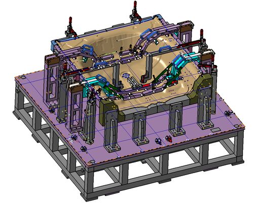 checking fixture for Honda SPARE TIRE PAN