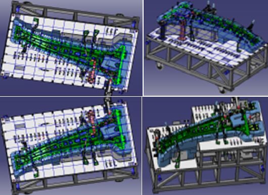 checking fixture for COLUMN PLATE ASSY CTR LH