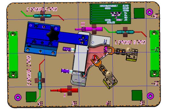 checking fixture for Honda BRKT RELAY BOX FR