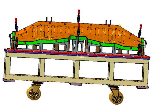 checking fixture for MBR ASSY-RR SEAT CROSS 